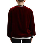 Dolce & Gabbana Elegant Bordeaux Silk-Blend Sweater Dolce & Gabbana Black