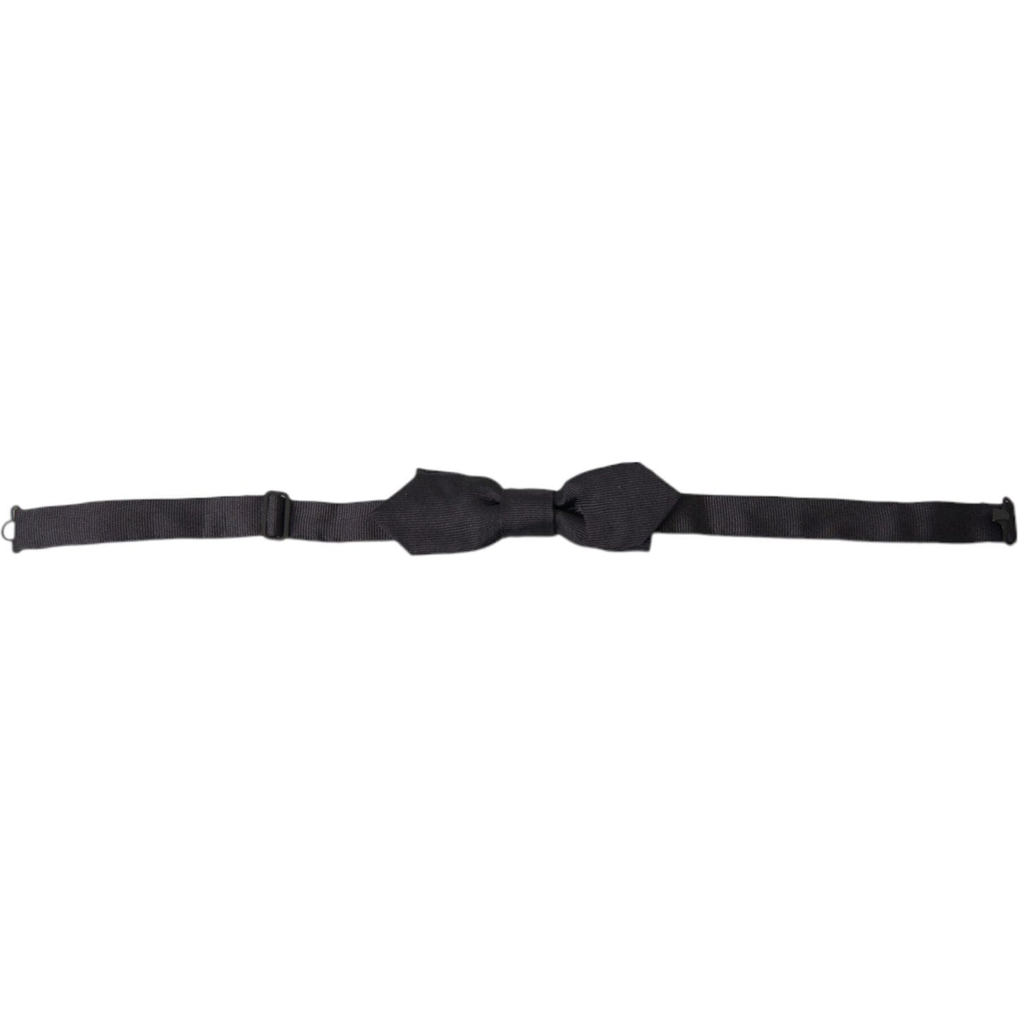 Dolce & Gabbana Elegant Silk Black Bow Tie for Sophisticated Style Dolce & Gabbana Dark Slate Gray