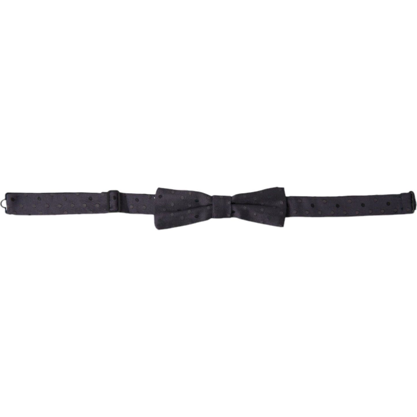 Dolce & Gabbana Elegant Silk Polka Dot Bow Tie Dolce & Gabbana Dark Slate Gray