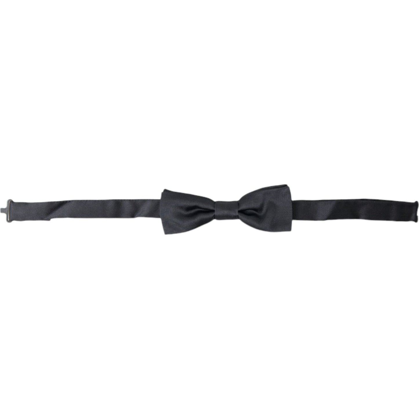 Dolce & Gabbana Elegant Anthracite Gray Silk Bow Tie Dolce & Gabbana Dark Slate Gray