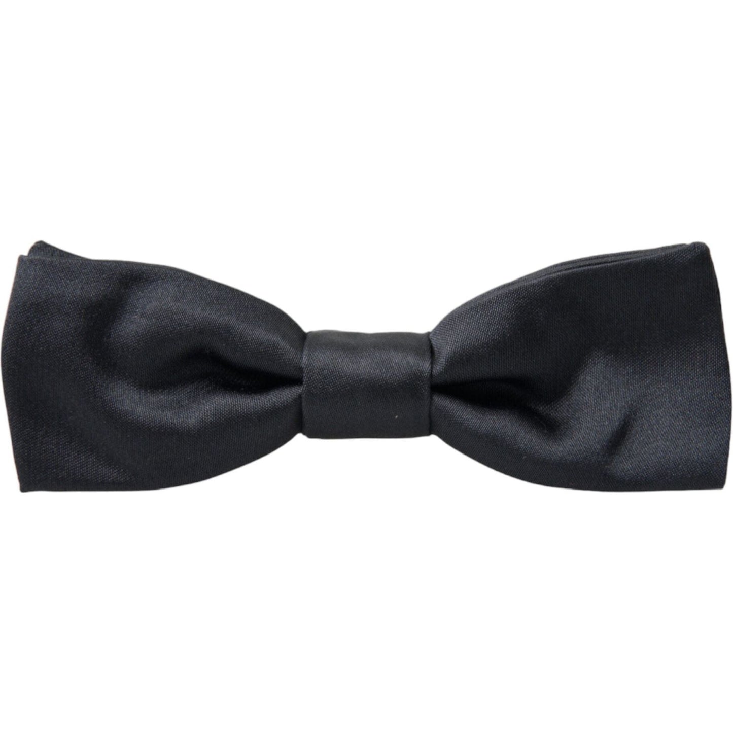 Dolce & Gabbana Elegant Anthracite Gray Silk Bow Tie Dolce & Gabbana Dark Slate Gray