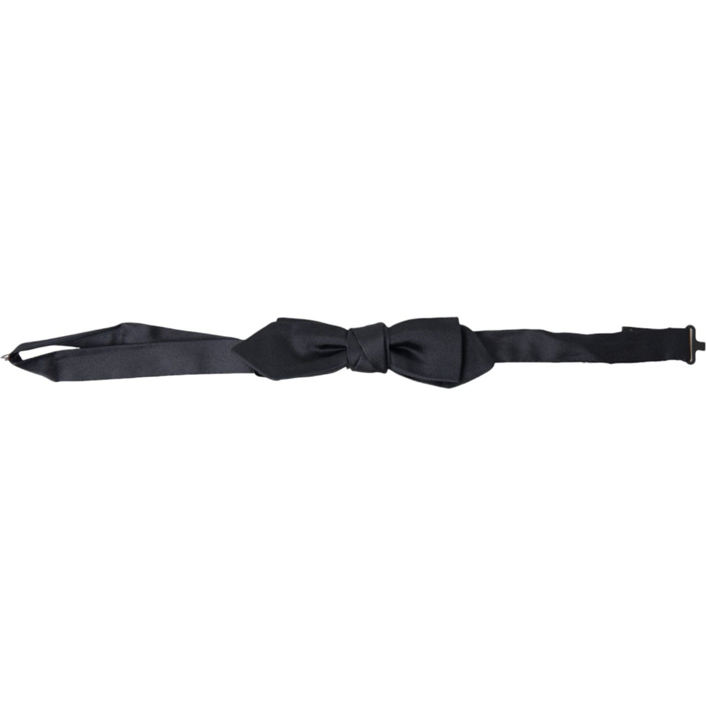 Dolce & Gabbana Elegant Dark Blue Silk Bow Tie Dolce & Gabbana Dark Slate Gray