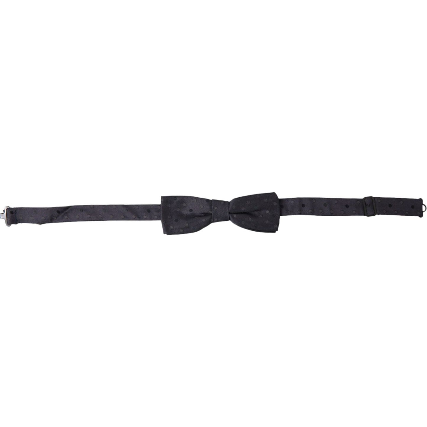 Dolce & Gabbana Elegant Polka Dot Silk Bow Tie Dolce & Gabbana Dark Slate Gray