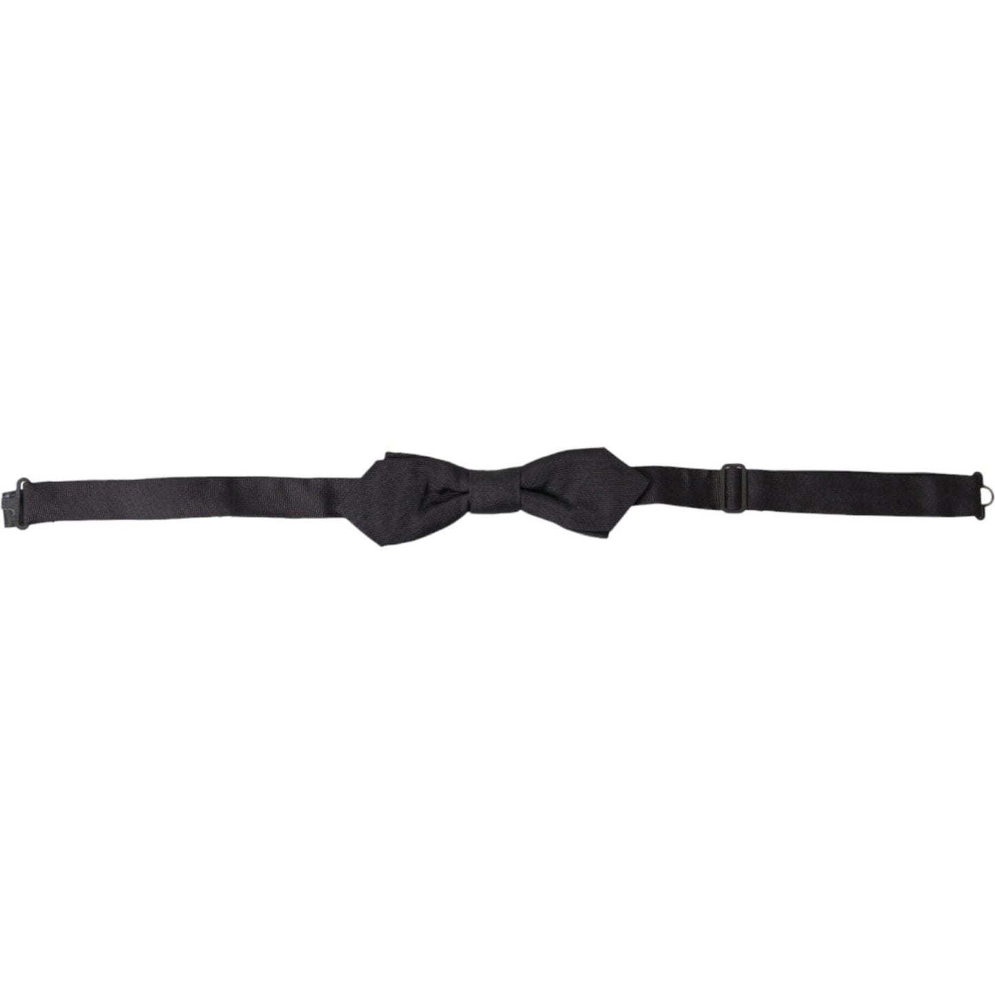 Dolce & Gabbana Elegant Silk Black Bow Tie Dolce & Gabbana Dark Slate Gray