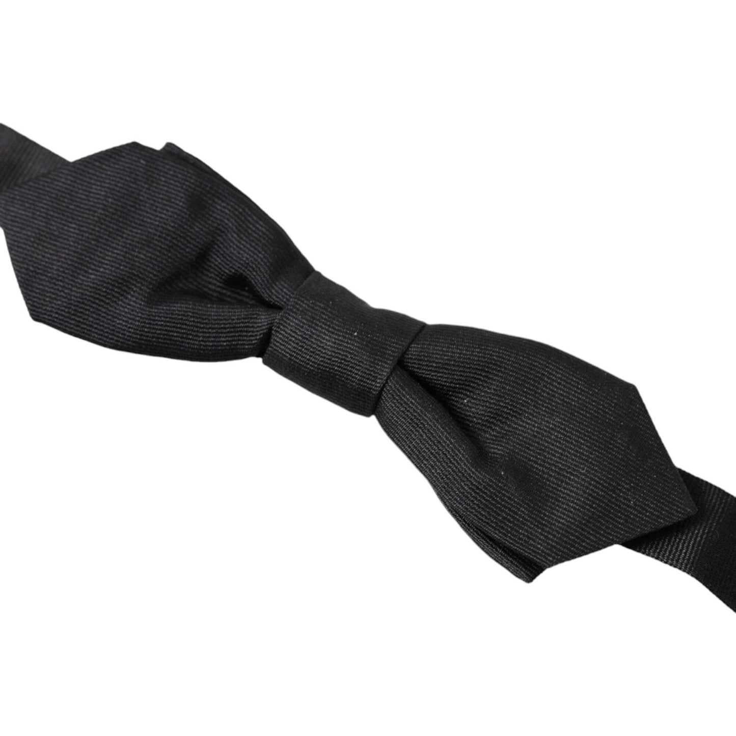 Dolce & Gabbana Elegant Silk Black Bow Tie Dolce & Gabbana Dark Slate Gray