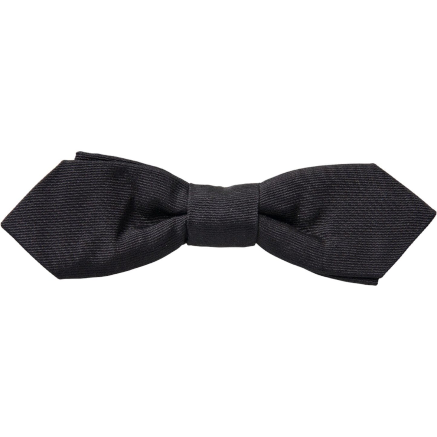 Dolce & Gabbana Elegant Silk Black Bow Tie Dolce & Gabbana Dark Slate Gray