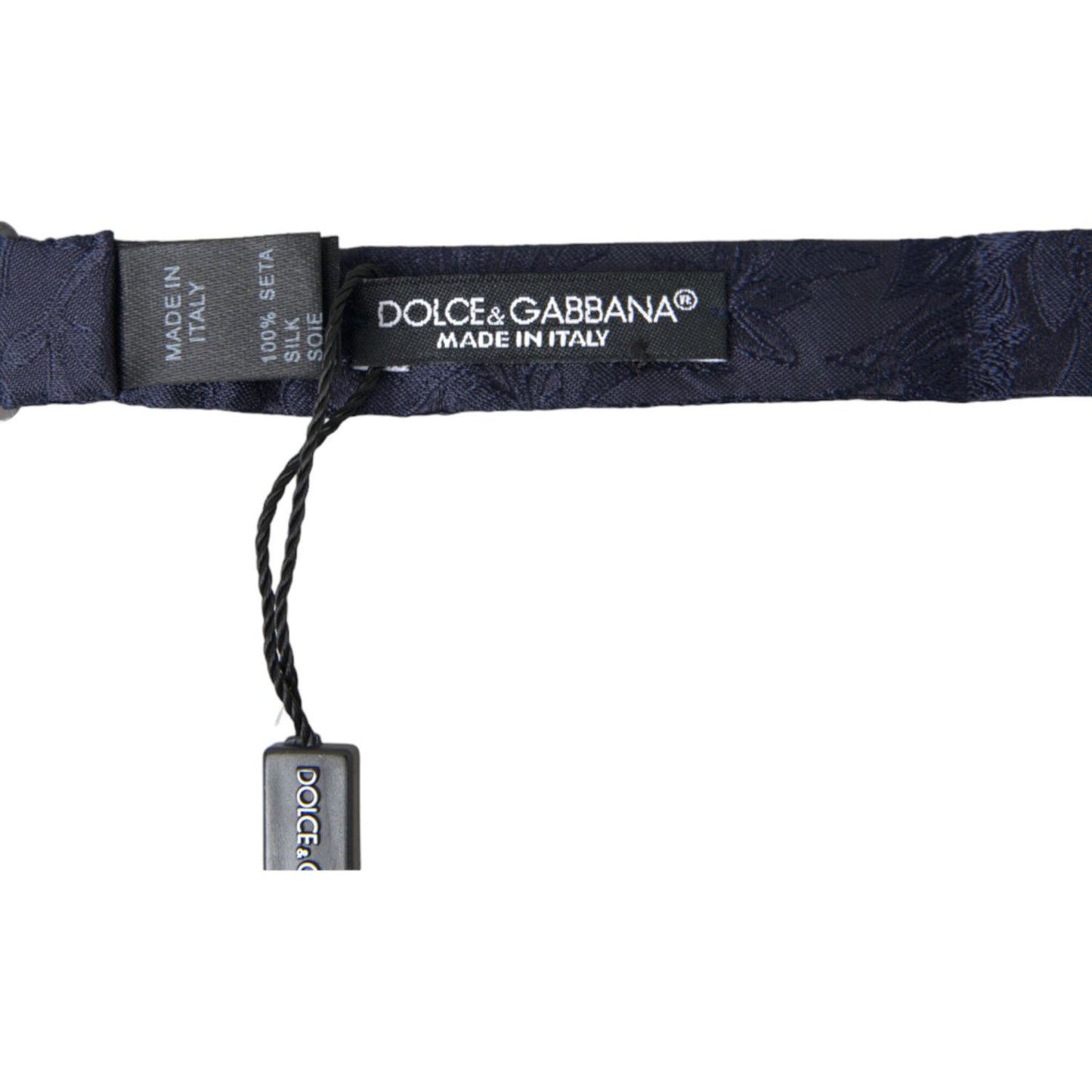 Dolce & Gabbana Elegant Silk Blue Bow Tie Dolce & Gabbana Dark Slate Gray