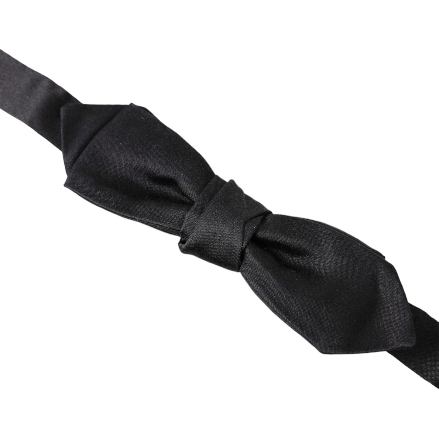 Dolce & Gabbana Elegant Silk Black Bow Tie for Gentleman Dolce & Gabbana Dark Slate Gray