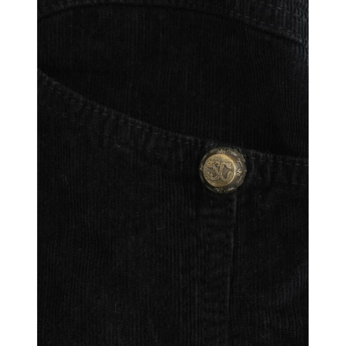 Cavalli Elegant Black Pencil Skirt for Sophisticated Style Cavalli Black
