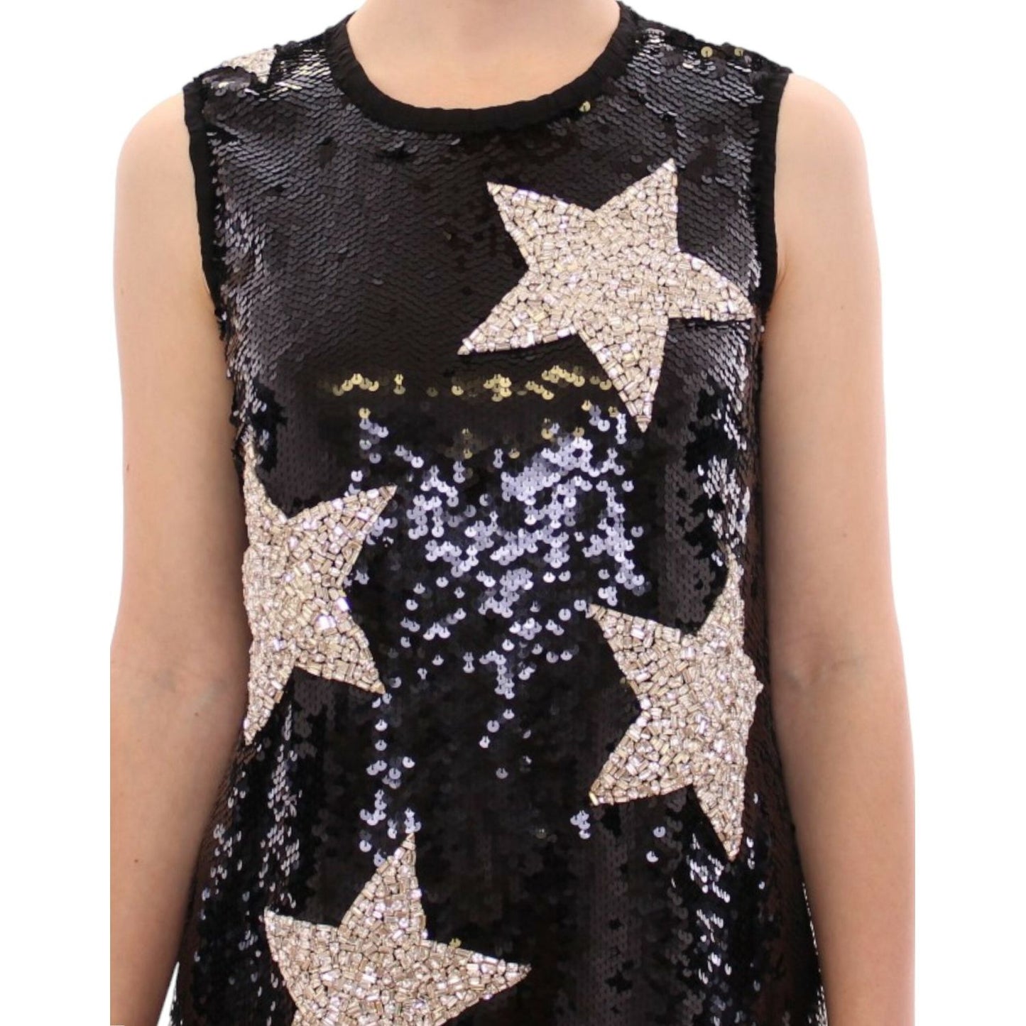 Dolce & Gabbana Swarovski Star-Studded Sequin Mini Dress Dolce & Gabbana Dark Slate Gray