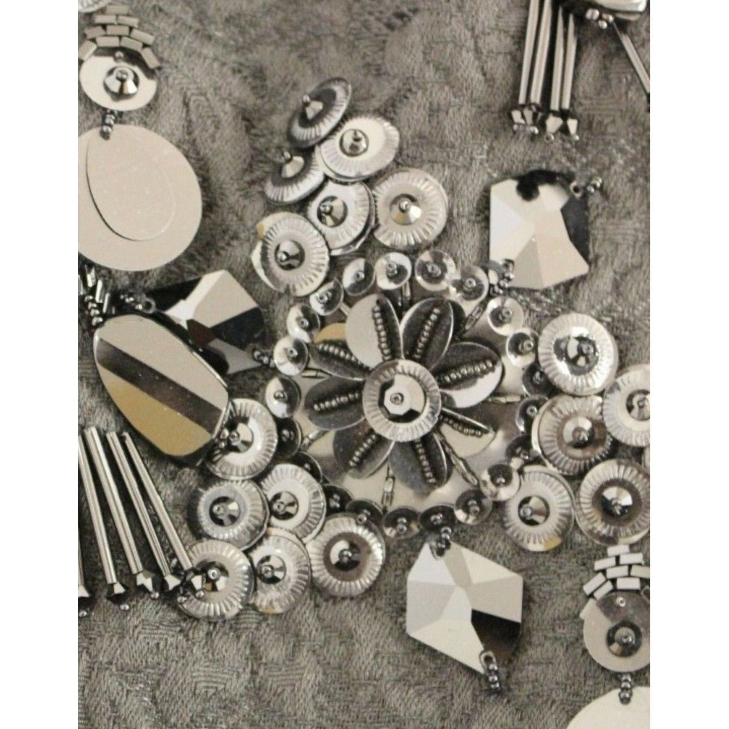 Dolce & Gabbana Elegant Sequined Floral Mini Shift Dress Dolce & Gabbana Dim Gray