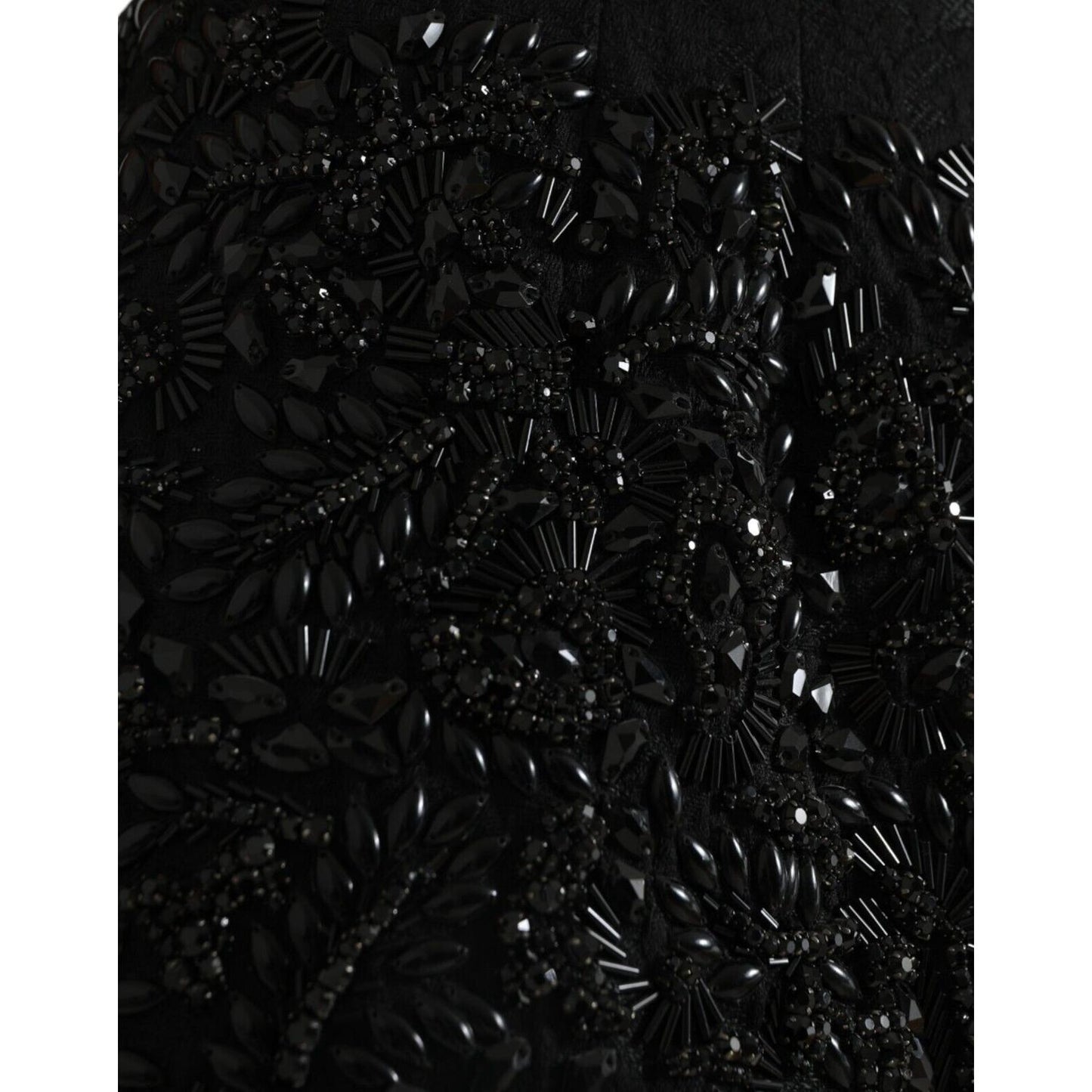 Dolce & Gabbana Black Crystal-Embellished Runway Skirt Dolce & Gabbana Black