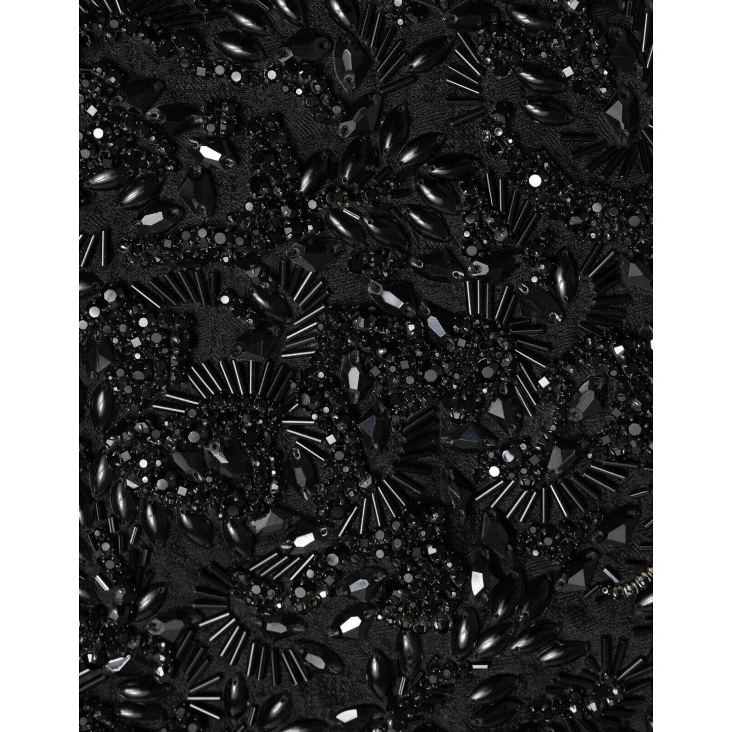 Dolce & Gabbana Black Crystal-Embellished Runway Skirt Dolce & Gabbana Black