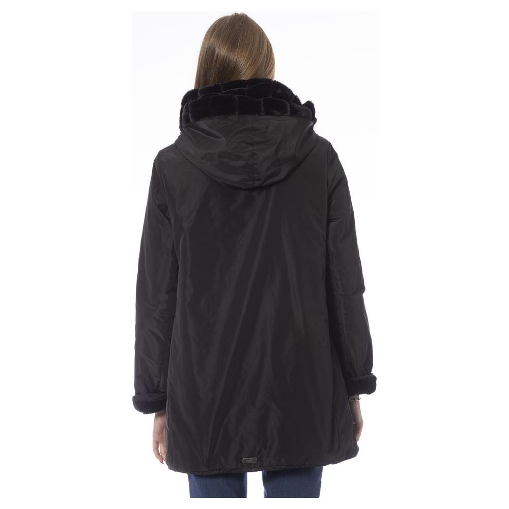 Baldinini Trend Black Polyester Women's Jacket Baldinini Trend Dark Slate Gray