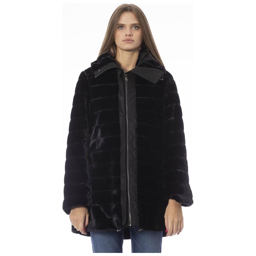 Baldinini Trend Black Polyester Women's Jacket Baldinini Trend Black