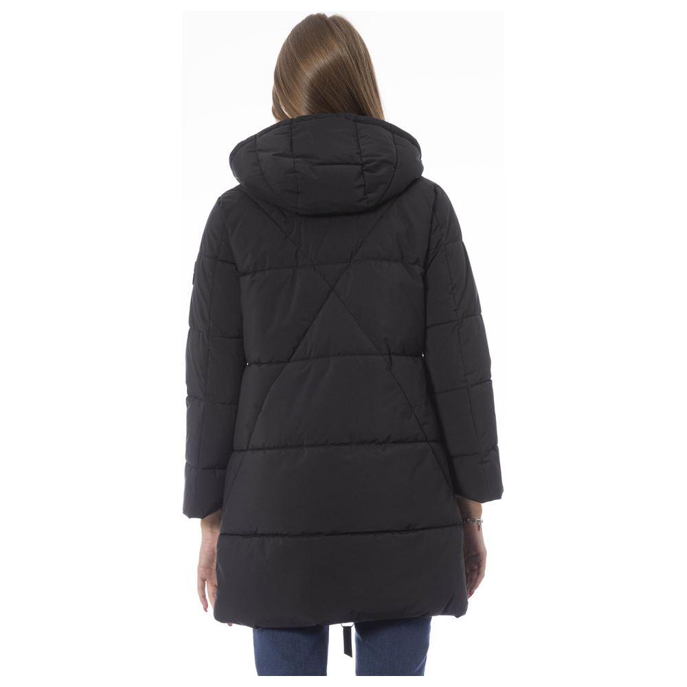 Baldinini Trend Black Polyester Women Jacket Baldinini Trend Dark Slate Gray