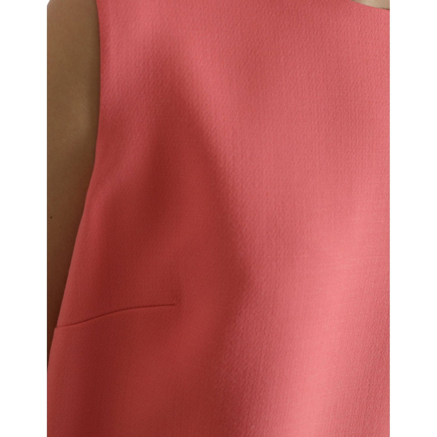 Dolce & Gabbana Chic Pink Sleeveless Shift Mini Dress Dolce & Gabbana Sienna
