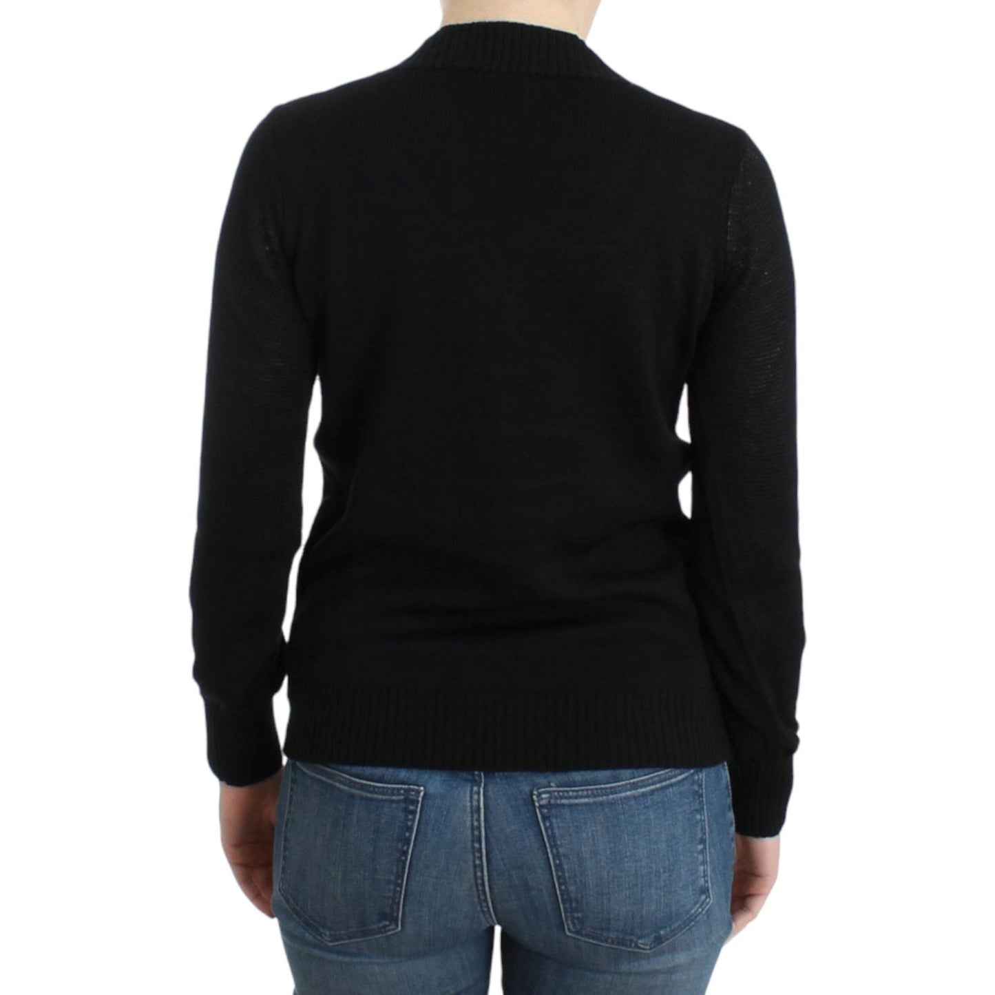 Costume National Elegant V-Neck Lightweight Sweater Costume National Black