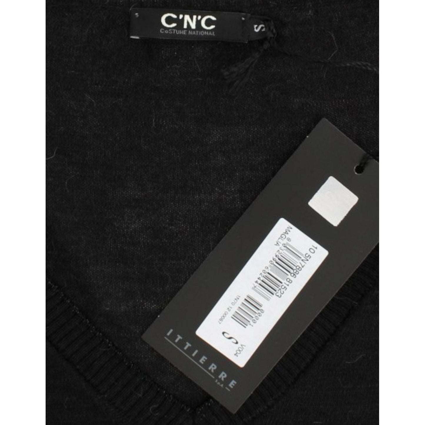 Costume National Elegant V-Neck Lightweight Sweater Costume National Black