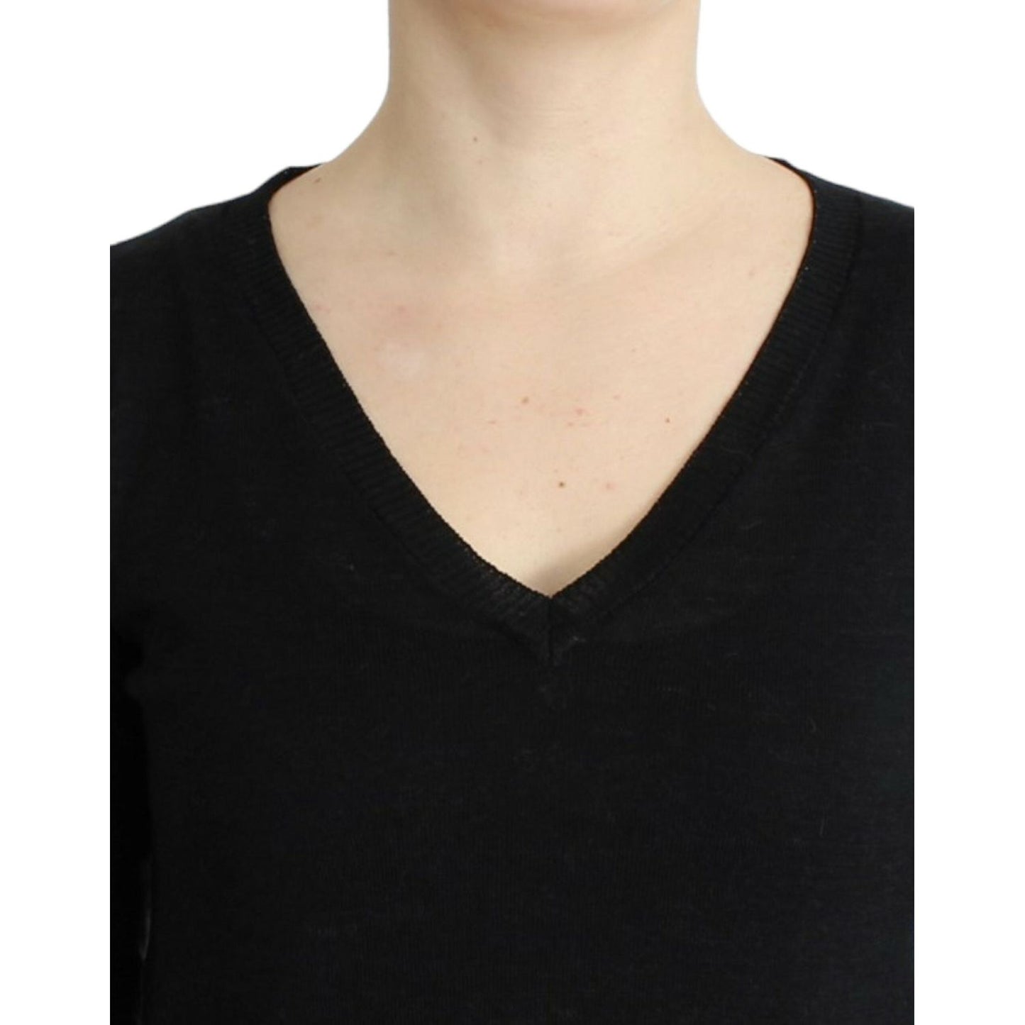 Costume National Elegant V-Neck Lightweight Sweater Costume National Black
