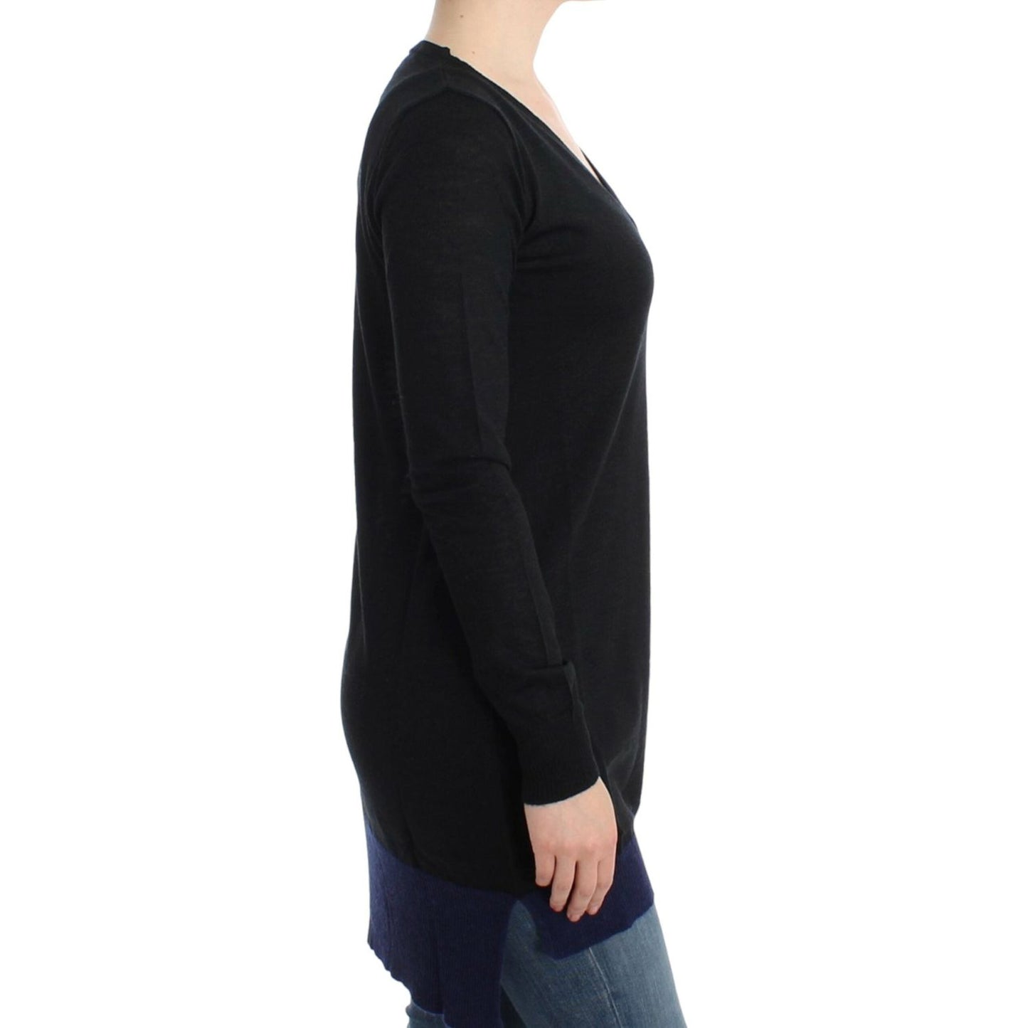 Costume National Elegant V-Neck Lightweight Sweater Costume National Black