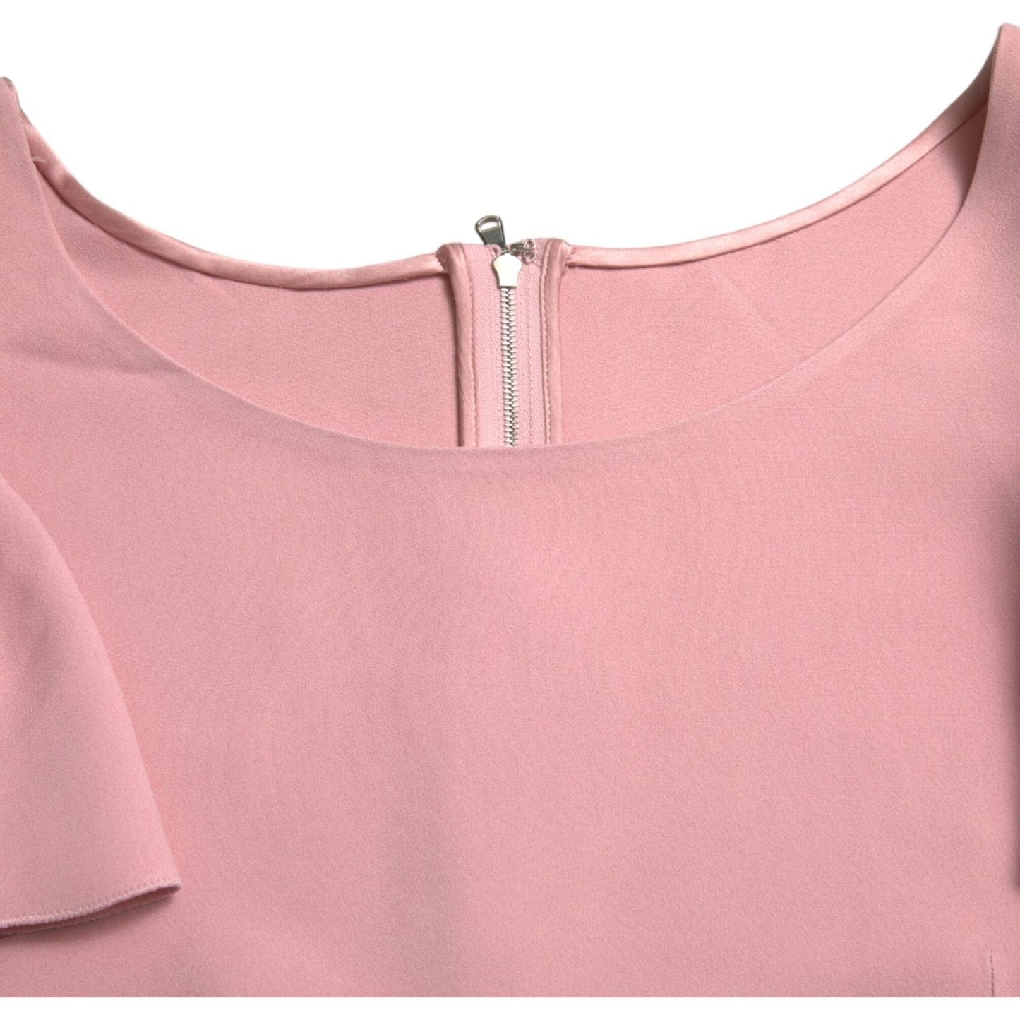 Dolce & Gabbana Chic Pink Bell Sleeve Top Dolce & Gabbana Tan