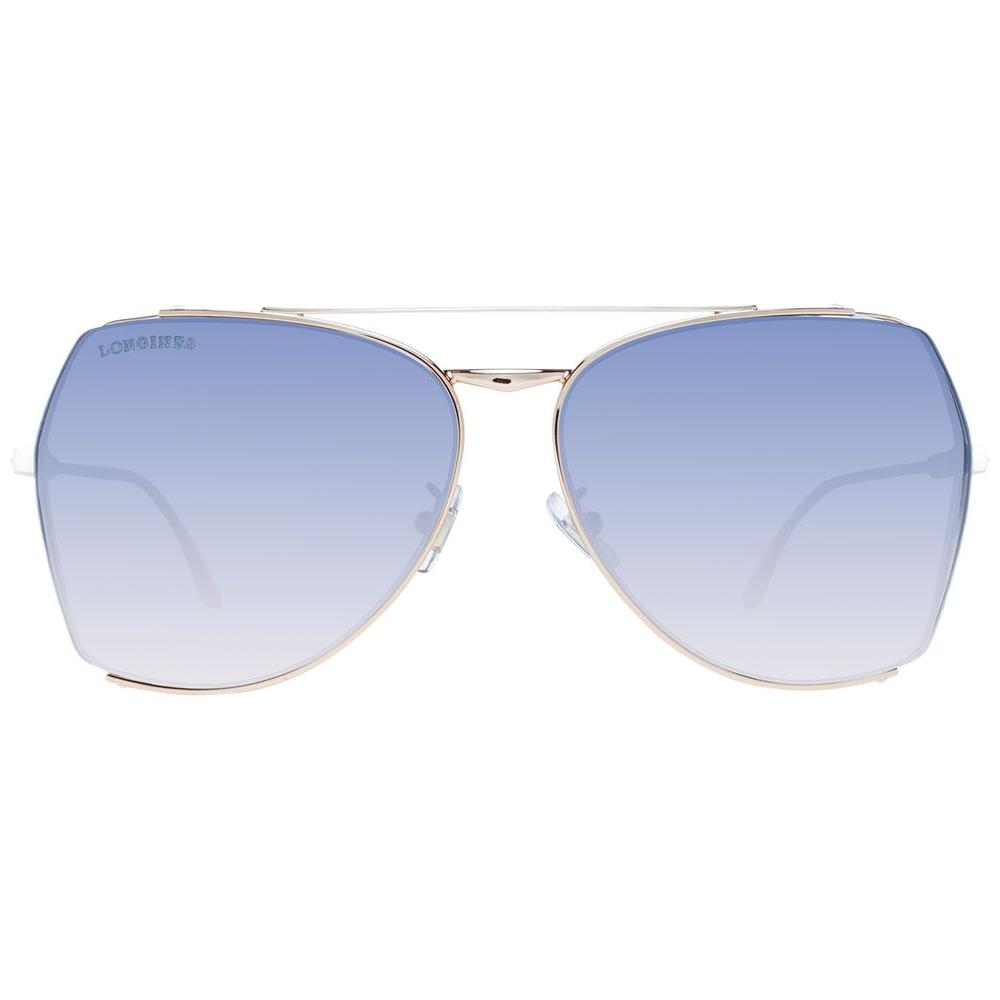 Longines Gold Women Sunglasses Longines Light Steel Blue