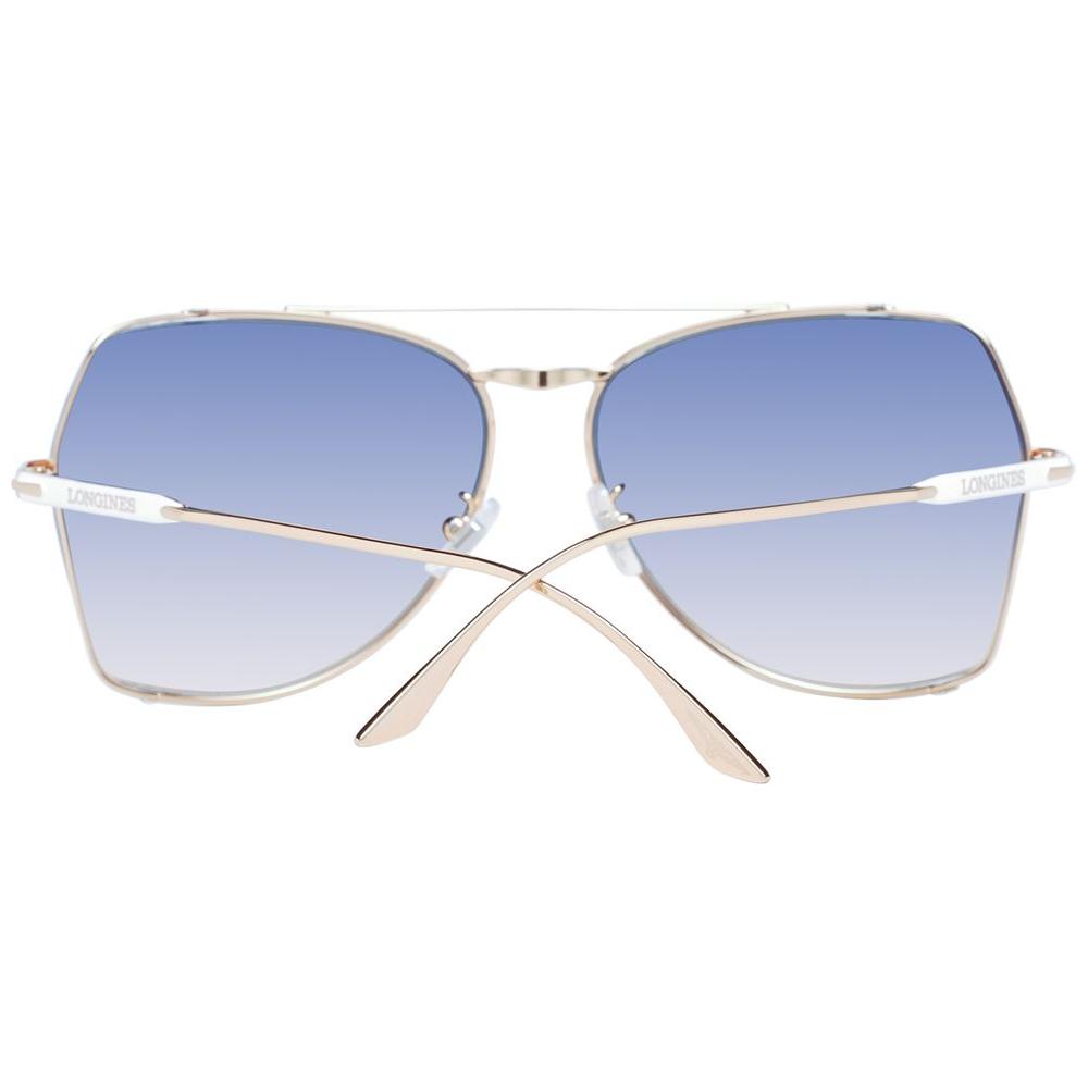 Longines Gold Women Sunglasses Longines Light Steel Blue