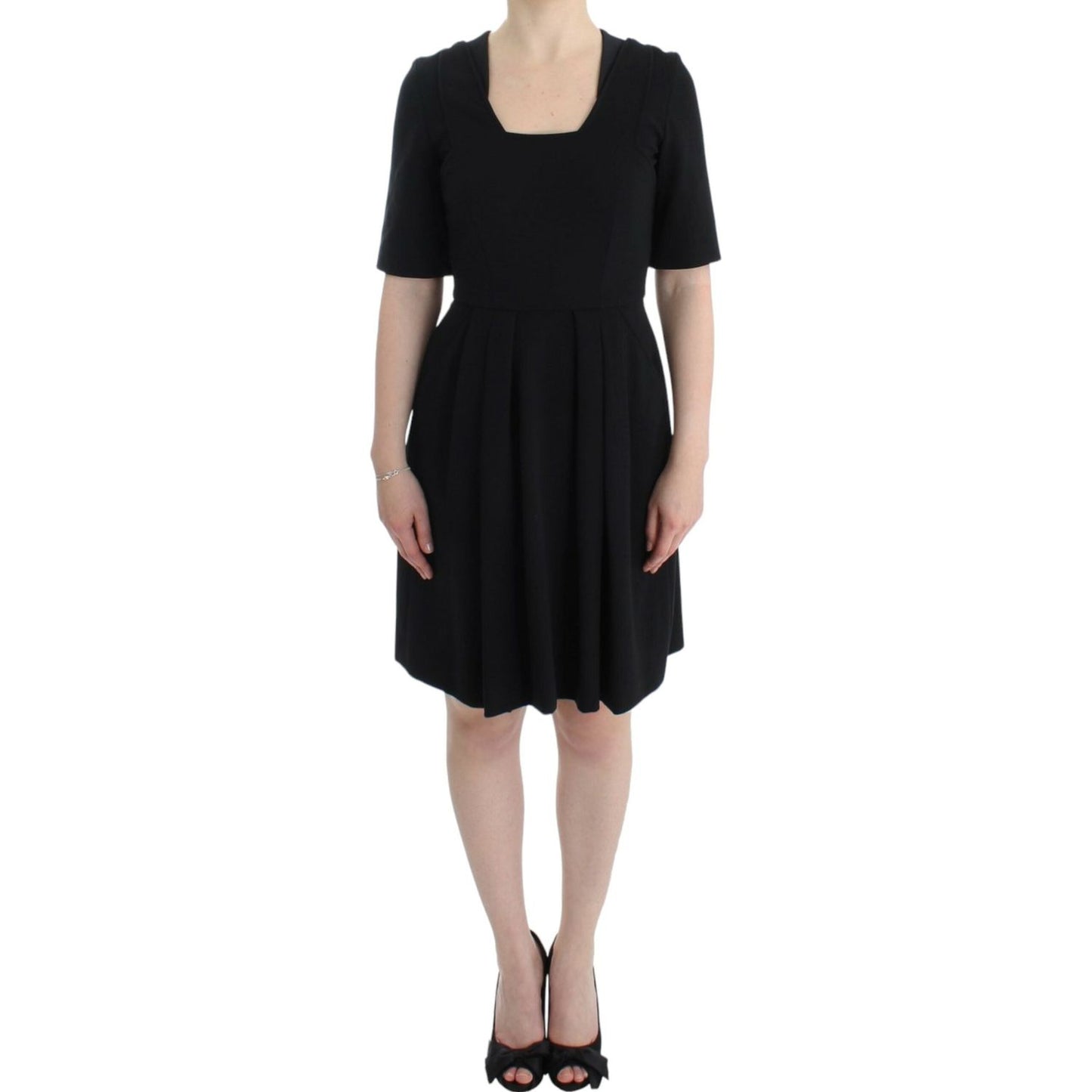 CO|TE Elegant Black Short Sleeve Venus Dress CO|TE Black