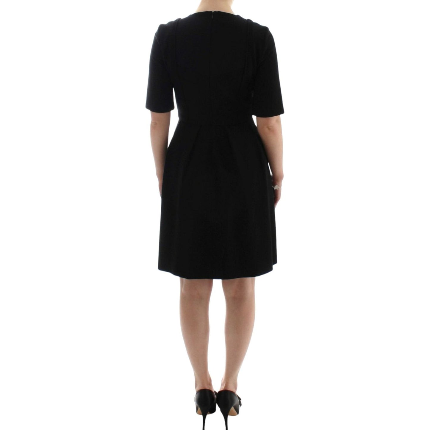 CO|TE Elegant Black Short Sleeve Venus Dress CO|TE Rosy Brown