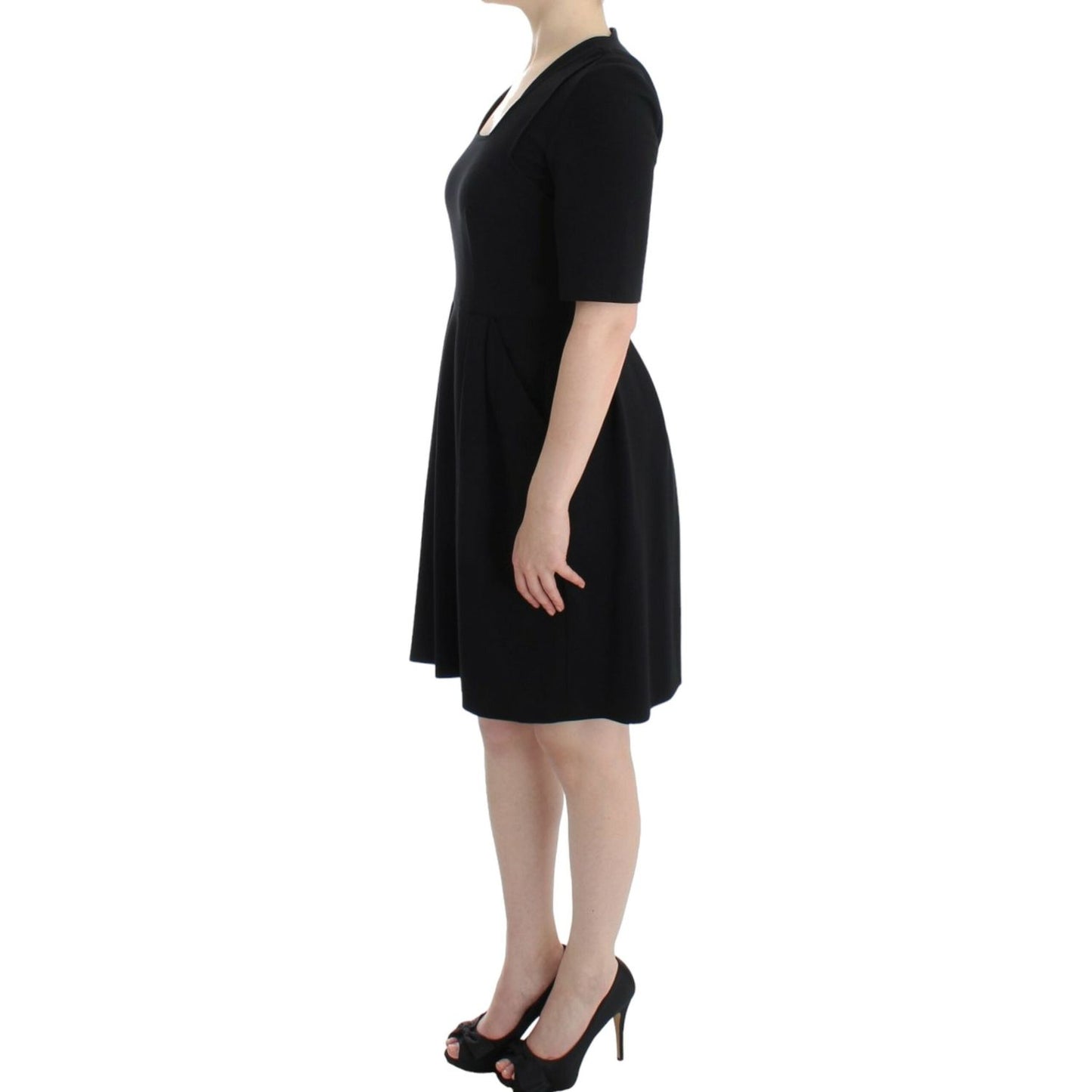 CO|TE Elegant Black Short Sleeve Venus Dress CO|TE Black