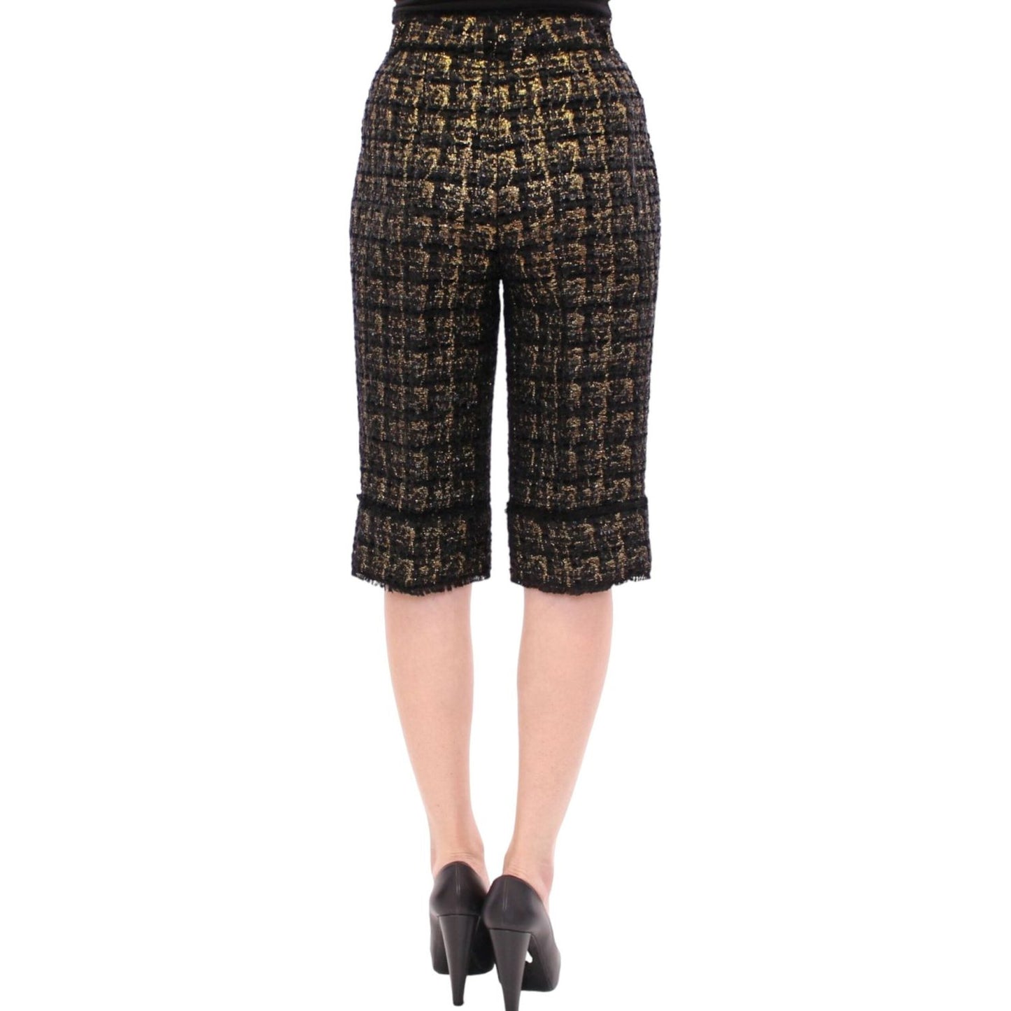 Dolce & Gabbana Elegant Designer Woven Shorts Dolce & Gabbana Dark Slate Gray