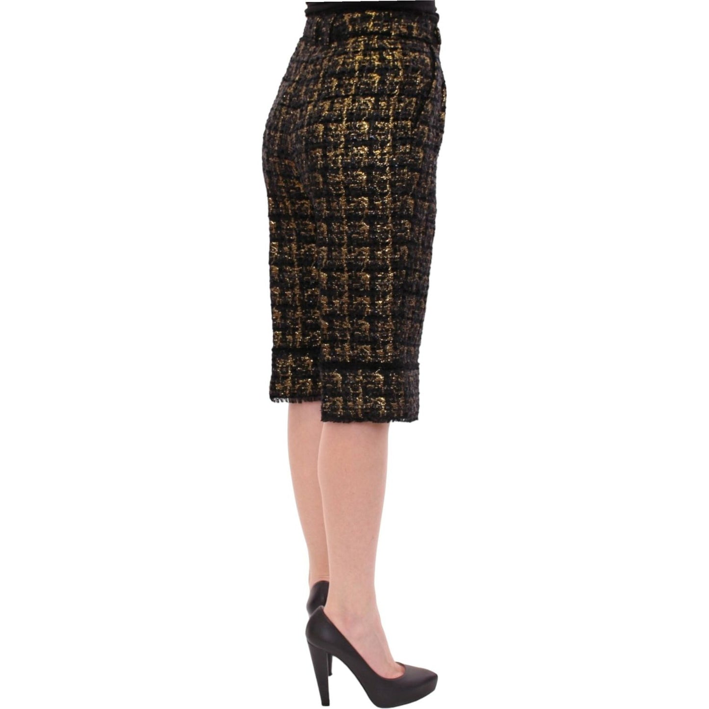 Dolce & Gabbana Elegant Designer Woven Shorts Dolce & Gabbana Dark Slate Gray