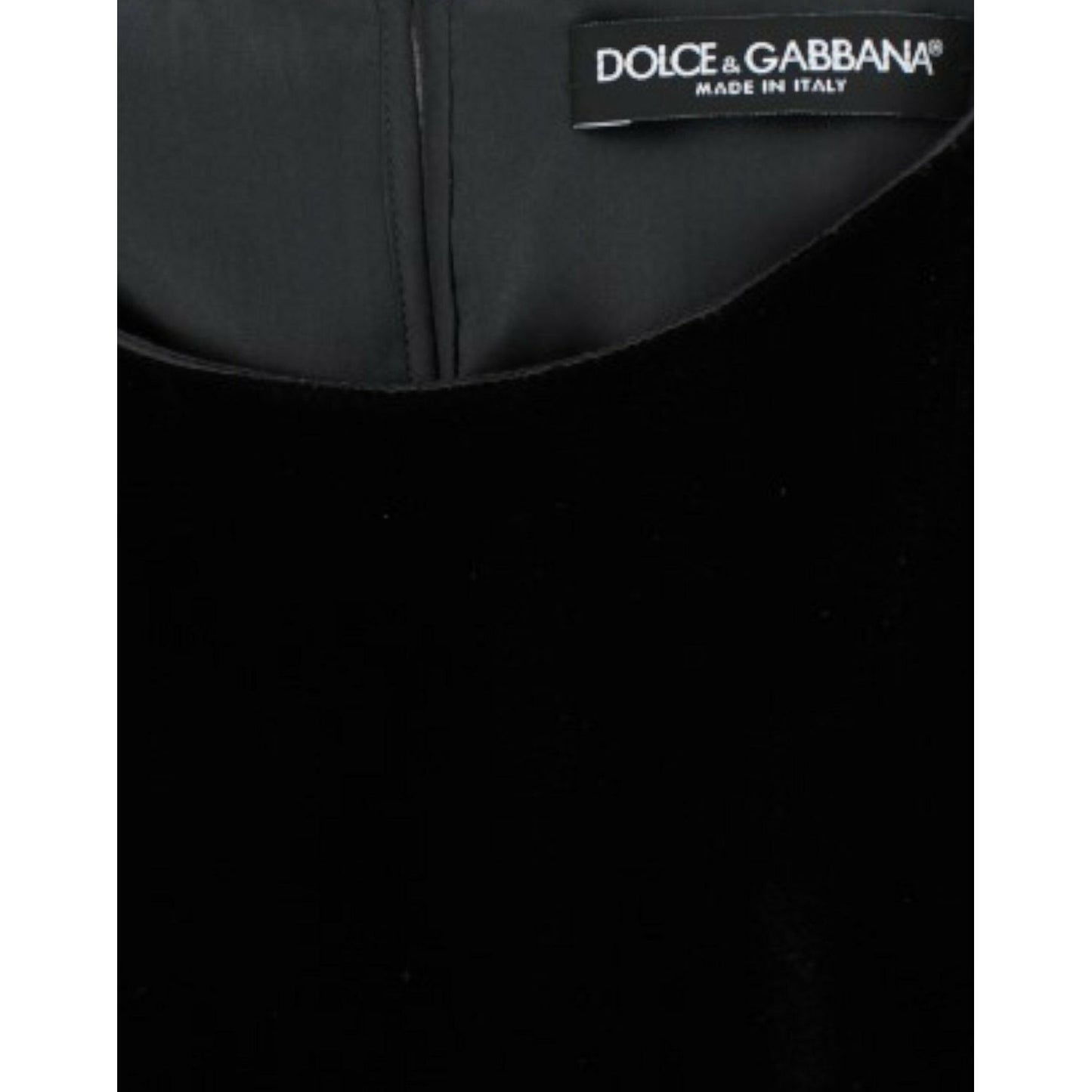 Dolce & Gabbana Enchanting Velvet Short Sleeve Top Dolce & Gabbana Black
