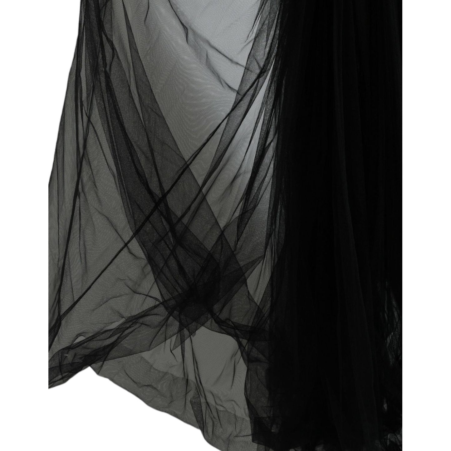 Dolce & Gabbana Elegant Black Sequined Evening Dress Dolce & Gabbana Black