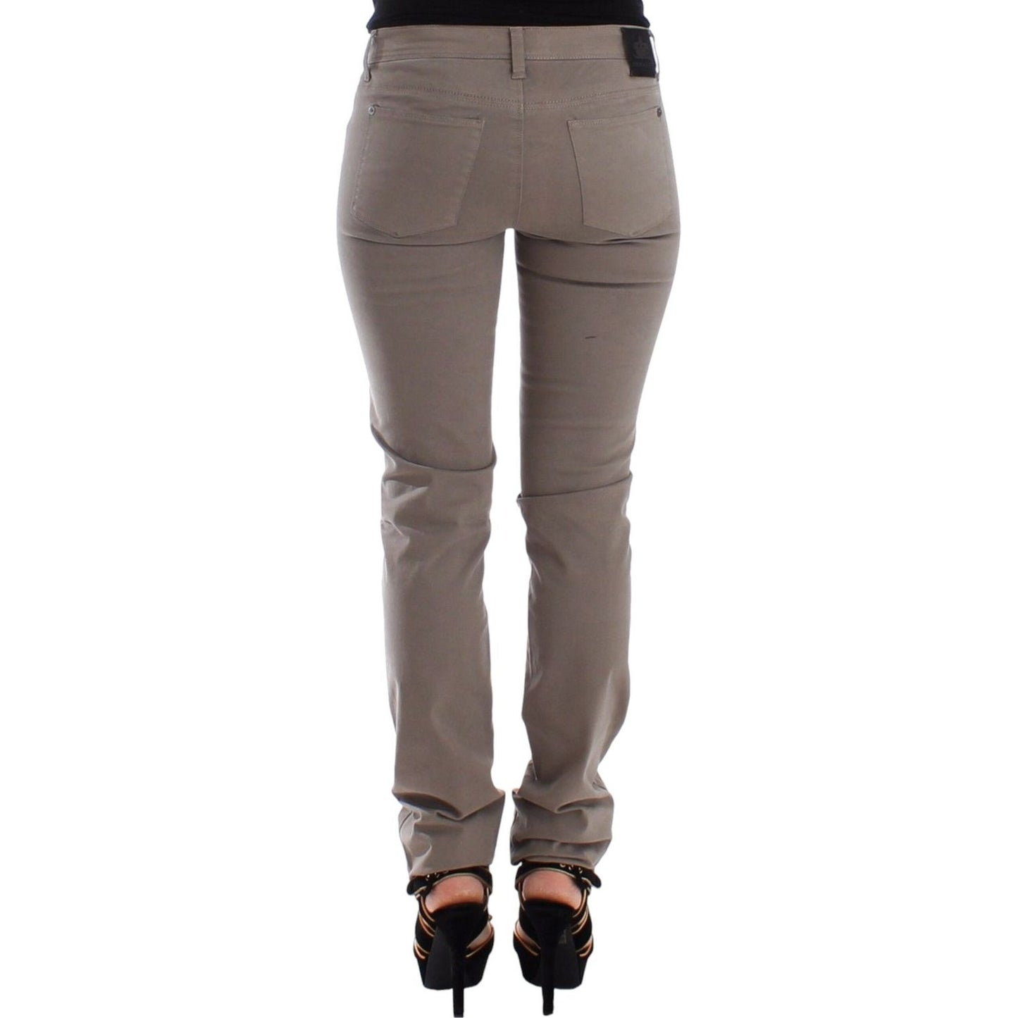 Ermanno Scervino Taupe Beige Slim Jeans Denim Pants Skinny