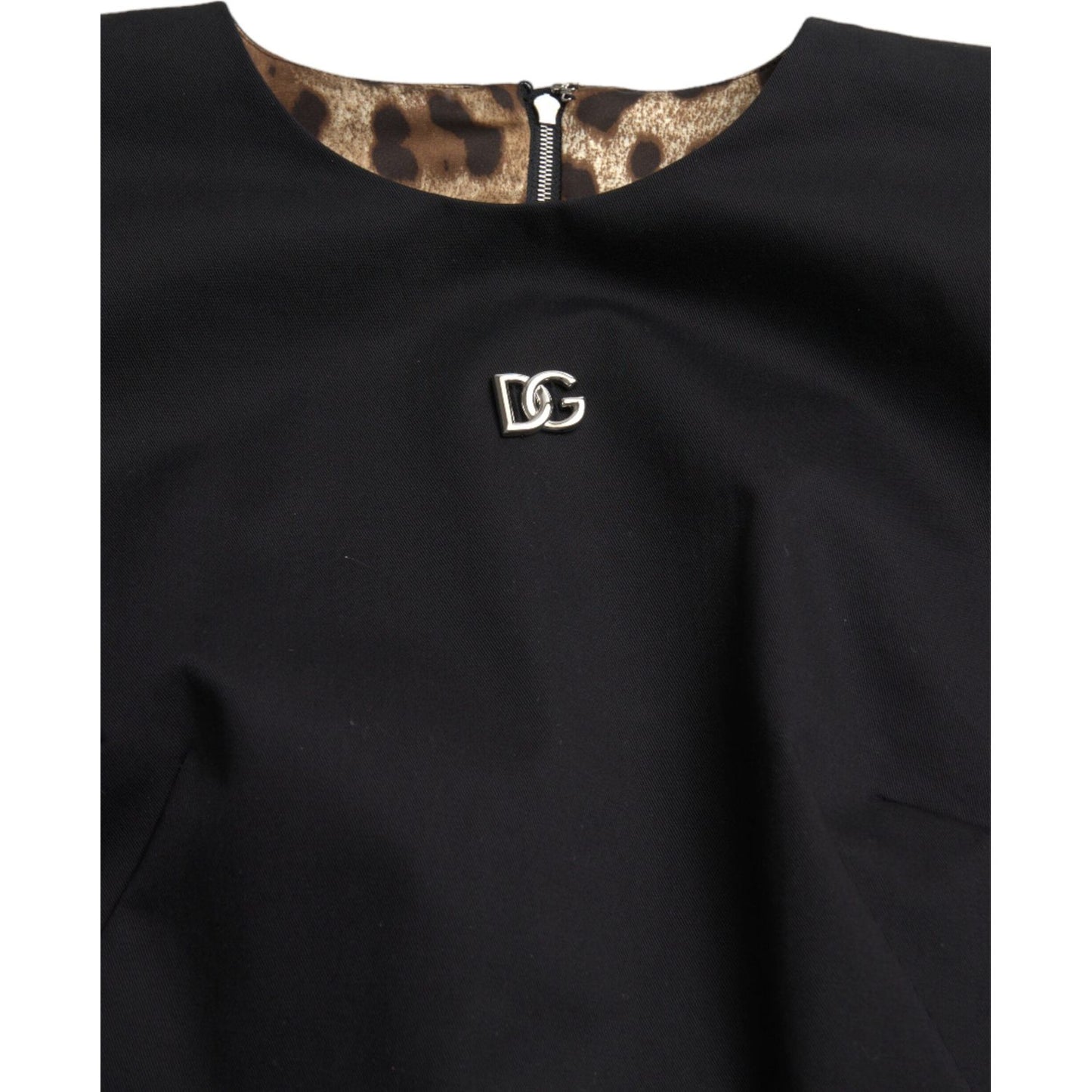 Dolce & Gabbana Elegant Sleeveless Shift Mini Dress Dolce & Gabbana Black
