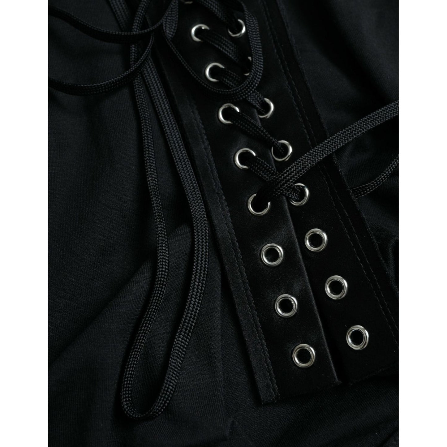 Dolce & Gabbana Elegant Black Round Neck Tank Top Dolce & Gabbana Black