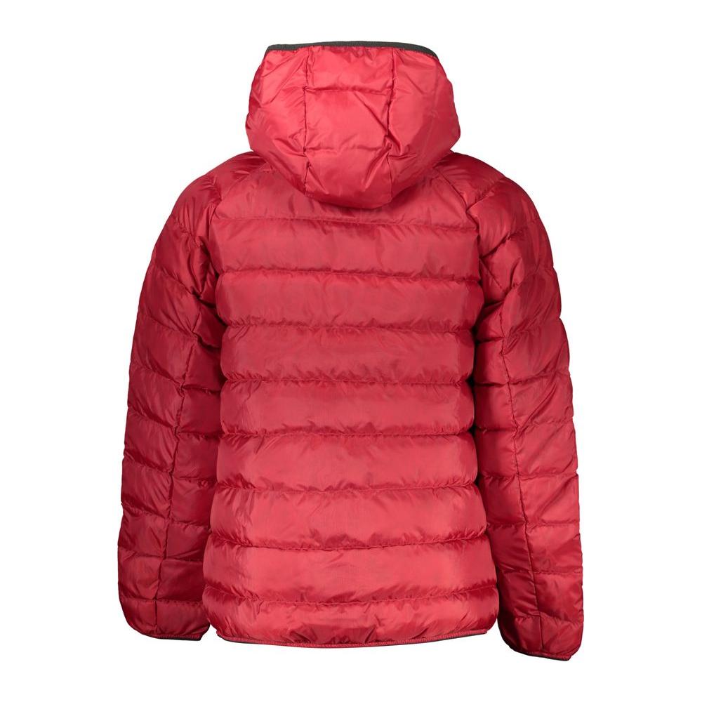 Tommy Hilfiger Chic Recycled Polyester Hooded Jacket Tommy Hilfiger Maroon
