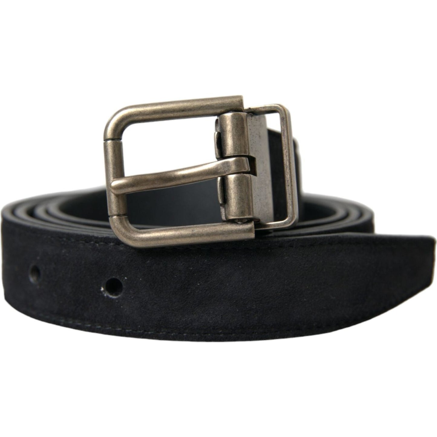 Dolce & Gabbana Elegant Black Leather Belt with Metal Buckle Dolce & Gabbana Black