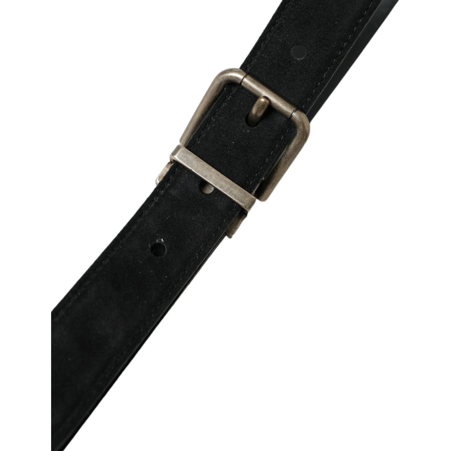 Dolce & Gabbana Elegant Black Leather Belt with Metal Buckle Dolce & Gabbana Black