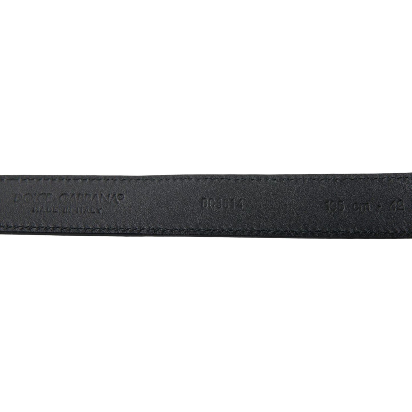 Dolce & Gabbana Elegant Suede Calf Leather Belt Dolce & Gabbana Dark Slate Gray