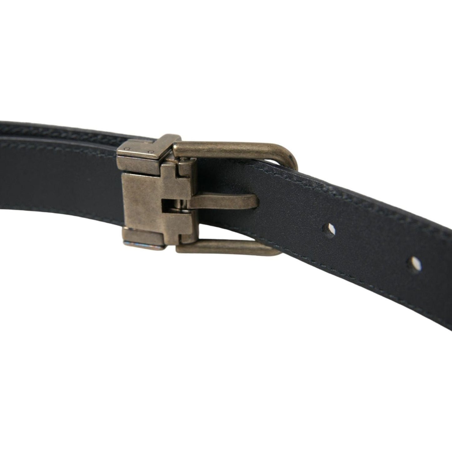 Dolce & Gabbana Elegant Suede Calf Leather Belt Dolce & Gabbana Dark Slate Gray