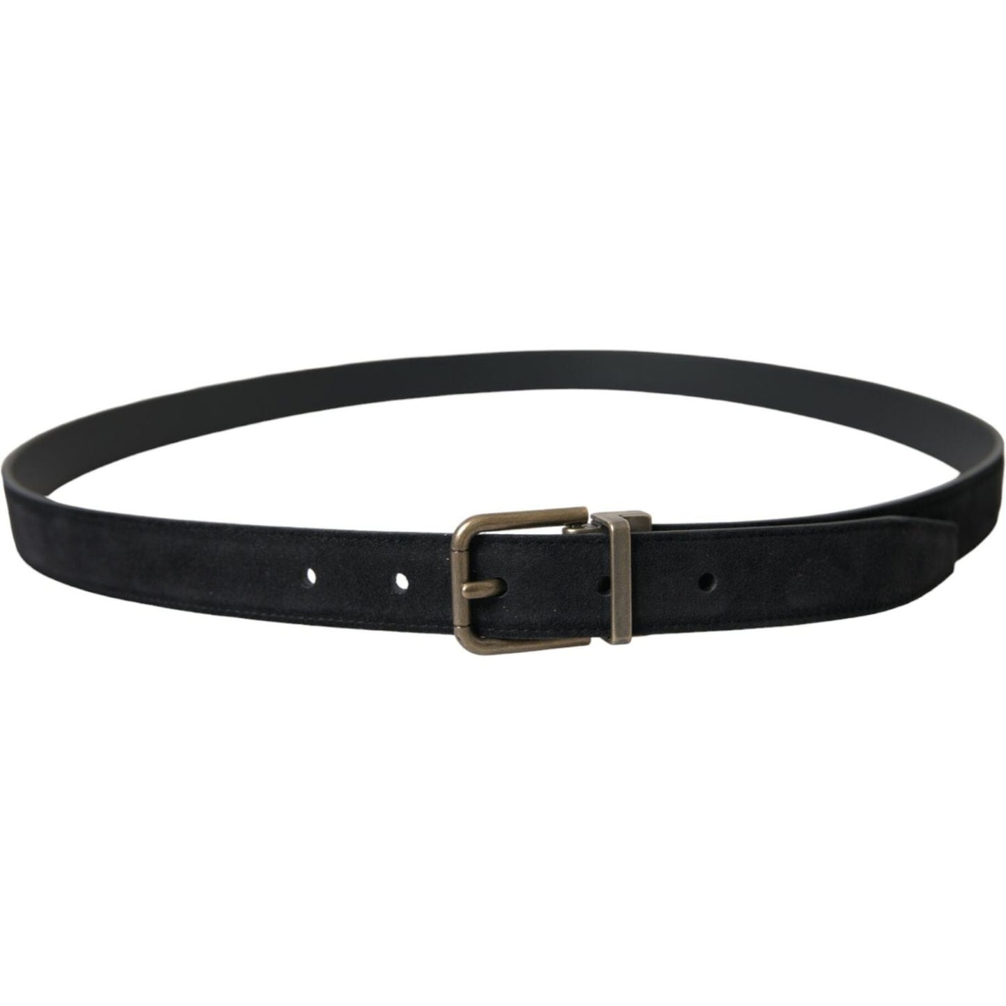 Dolce & Gabbana Elegant Suede Calf Leather Belt Dolce & Gabbana Dark Slate Gray
