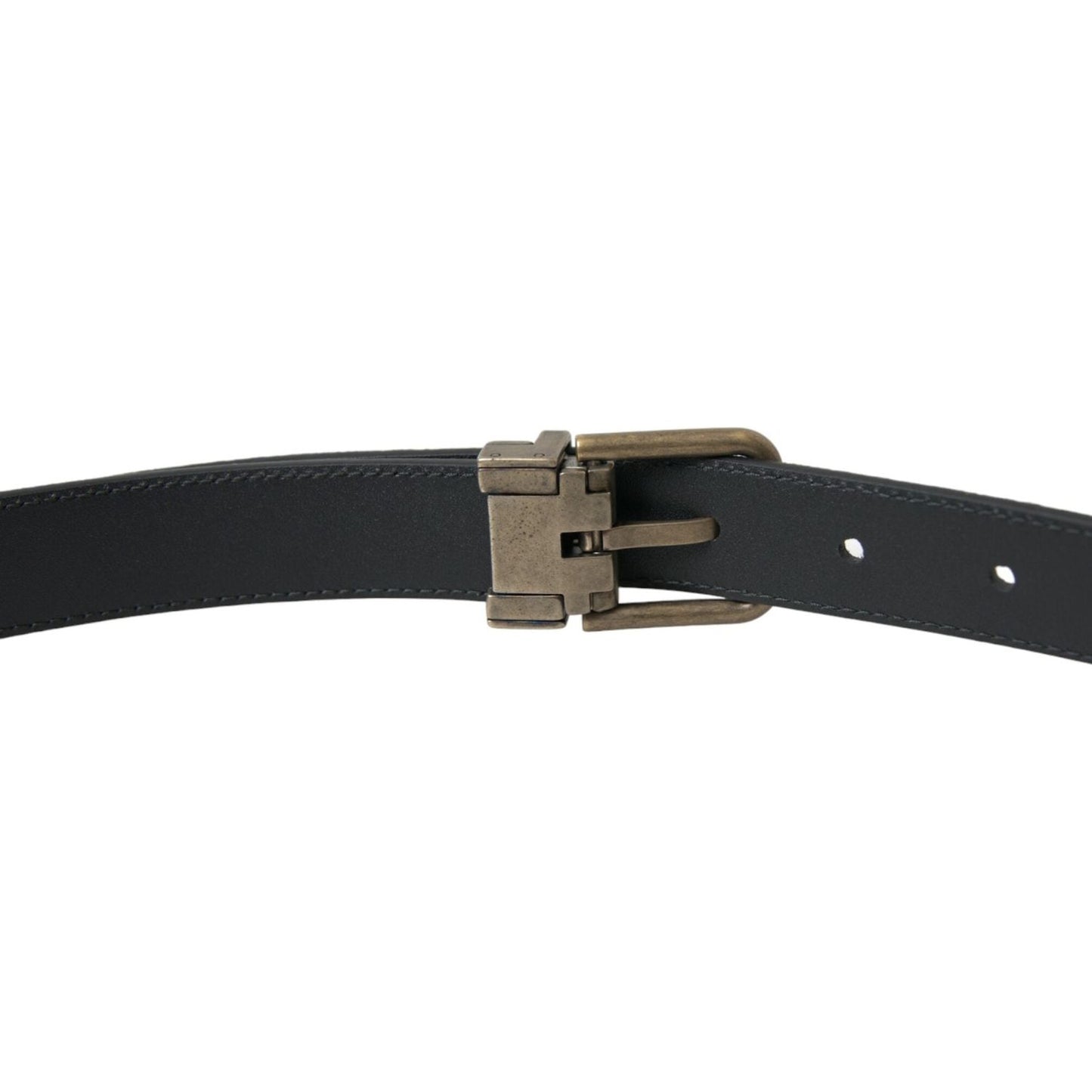 Dolce & Gabbana Elegant Suede Calf Leather Belt Dolce & Gabbana Dark Slate Gray