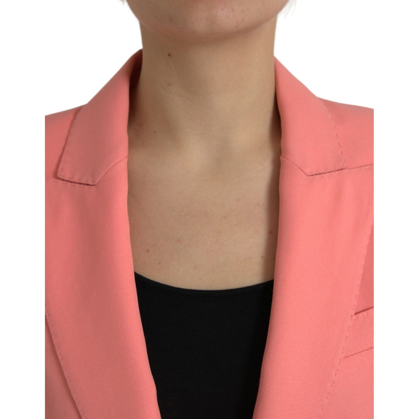 Dolce & Gabbana Chic Pink Peak Lapel Blazer Dolce & Gabbana Rosy Brown