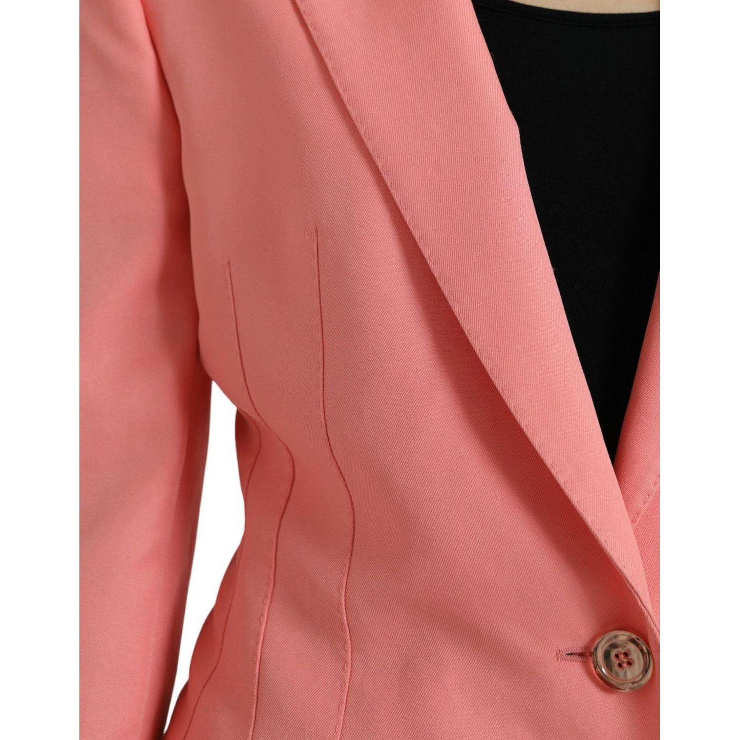 Dolce & Gabbana Chic Pink Peak Lapel Blazer Dolce & Gabbana Pale Violet Red