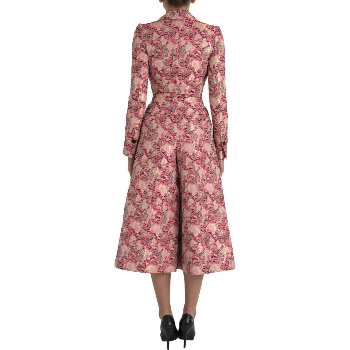 Dolce & Gabbana Elegant Pink Slim Fit Two-Piece Suit Dolce & Gabbana Rosy Brown