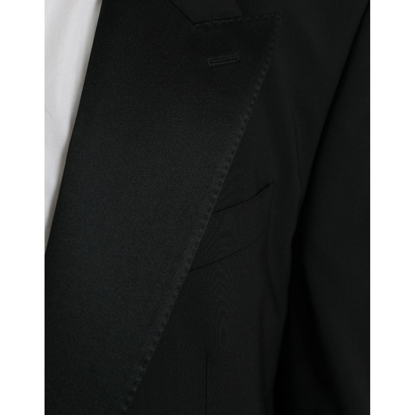 Dolce & Gabbana Black SICILIA Single Breasted Coat Blazer