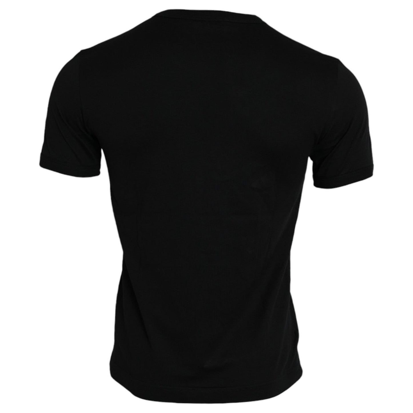 Dolce & Gabbana Black #DGFamily Cotton Crew Neck T-shirt Dolce & Gabbana Black
